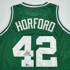 Autographed signed Al Horford Boston Green Basketball Jersey Beckett Coa