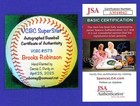 Brooks Robinson Signed Oal Vcbc Superstats Baseball  Hand Painted  Hof  Jsa Cert