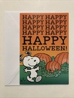 Peanuts Snoopy Hallmark Happy Halloween Greeting Card With Envelope  4 x 6 