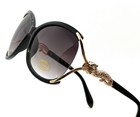 Designer Women Sunglasses Fashion Circle  Gold Hiphop Model Style Shades Xxl New