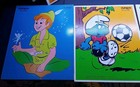 30 Playskool Puzzles Vintage Disney Smurf Garfield Mickey Peter Pan Donald Etc