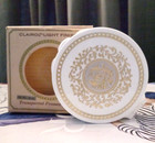 Vintage Clairol Light Finish Powder Compact In Transparent Blush New In Box