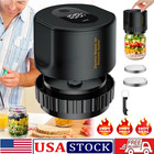 Electric Mason Jar Vacuum Sealer Kit For Wide   Regular Mason Genie Black-2pack