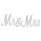 Mr And Mrs Signs Wedding Sweetheart Table Decorations  Wooden Freestanding Le   