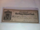 Sling s     vintage 1910 Riggs National Bank Check  Washington Dc Most Famous Bank