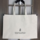 Ritz Carlton Yacht Collection Irma Tote Bag Canvas Logo 19 5x 13 5x6   