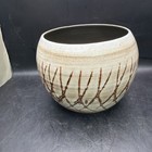 Vintage Sherrymike Ceramic Pot W  Green Glaze On Inside Made In Maine