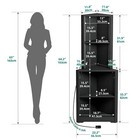 Corner Bookcase Shelf With Led Light Bookshelf With Open Display Storage Rack