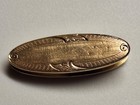 Antique 1915 Krementz Gold Plated Tie Clip