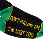 Anti Hero Skateboards Socks Jalopi I m Lost Too Black green yellow