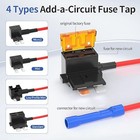 36pcs Fuse Tap 12v 4 Types Add A Fuse Kit With 5a 10a 15a 20a Fuse Qsacc-9pcs