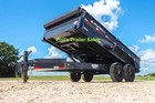 Iron Bull 83x16 Dump Trailer Iron Bull Powder Coated Dup Trailers Dump Trailer