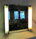 Vtg 1960 s Chrome Deco Mirror Medicine Double Side Light Cabinet Old 603-26b