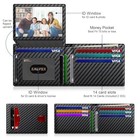 Slim Rfid Blocking Leather Wallet For Men   Compact Credit Card Holder  Stylish