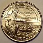2021p George Washington Crossing The Delaware Face Die Clash Mint Error Coin