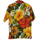 Pacific Isle Creations Of Hawaii Loop Collar Vintage Hibiscus Floral Shirt L