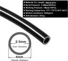 Pneumatic Hose 4mm Od 2 5mm Id Polyurethane Pu Air Pipe Tube 5 Black 