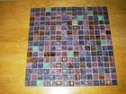 Lot Of 225   Italian Vari-colored Purple 3 4  Square Stained Glass Mosaic Tiles 