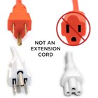 1ft 2ft Short 3-prong Mickey Mouse Ac Power Cord For Laptop Pc Printer Monitor