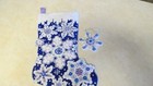 Christmas Stocking Felt Hand Stitched Bucilla Sparkle Snowflakes Finished