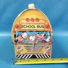Vtg Aladdin Walt Disney Gang School Bus Lunch Box No Thermos Pressed Steel Usa 