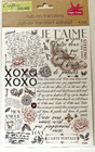 Crafter   s Square Rub-on Transfers--set Of 2--spring And French Themes--new