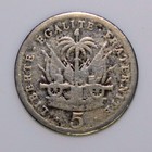 1905 Haiti 5 Centimes Coin Copper-nickel I285