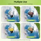 Solar Cooker Parabolic Sun Oven Portable Outdoor Camping Stove 1 5m Diameter