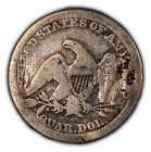 Love Token -  Ddd Lw Script On Seated Liberty Quarter - Sku-y4848