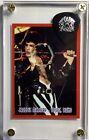 Rare Queen Freddie Mercury Trading Card   Silver On Black Guitar Pick Display   
