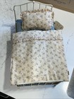 Maileg Miniature Furniture Rabbit Bed Blue Pattern New In Box With Originial Tag