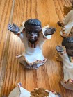 Vintage African American Angel Figurines Lot Black Americana Religious Decor  6 