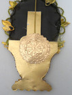Antique Style Christmas Ornament- Handmade Scrap Victorian Flower Vase - 7 