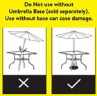 6 Piece Outdoor Patio Dining Set Outdoor Table Chair Set Furniture With Umbrella