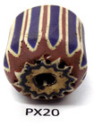 Awesome Old Antique Venetian Chevron Trade Bead African Px20  Bg 37
