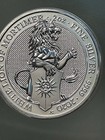 2020 White Lion Of Mortimer Uk Queen s Beast 2 Oz Silver Bullion Coin