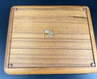 Mid Century Modern Mcm Teak Kalmar Paper Tray Letter Holder Desk Top