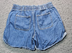 M Jeans By Maurices Blue Denim Stretch Waist High Rise Shorts Women Size 12