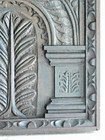 Pair Antique 1700s Vintage Carved Dark Oak Architectural Panels Ornate Jacobean