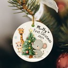 Baby   s First Christmas Ornament Personalized  Custom Baby Christmas Ornament