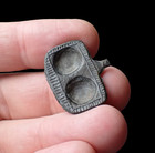 A Miniature Pewter Pan For Making 2 Small Pancakes From The 17th Century 