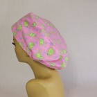 Pink Women Scrub Cap  Surgical  Medical  Doctor  Nurse Hat  Frogs  Ship Free