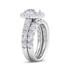 5ct Princess Cut Diamond Engagement Matching Wedding Ring Set 10k Gold Lab Grown