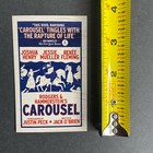 Carousel Ad Handbill Flyer Broadway New York City Jessie Mueller Renee Fleming