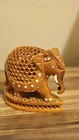 Wooden Carving Elephants Handmade Home   Office Decorative Gift