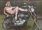 Honey Cycle Vintage Poster Biker Girl Motorcycle Chopper Harley Davidson 1970