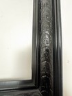 Vintage Frame Black Solid Wood Carved 10 25 X 13 1 8    Opening