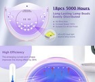 Ladymisty Uv Led Nail Lamp Pink Lcd Display Timer Auto-sensing Quick-dry