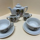 Vintage Child s Tea Set 8 Pieces 2 Cups And Saucers Creamer Sugar Tea Pot Japan