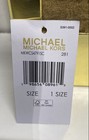Michael Kors Women s Hat And Scarf Set Camel Mk Logo Monogram Nwt Sealed 1 Size